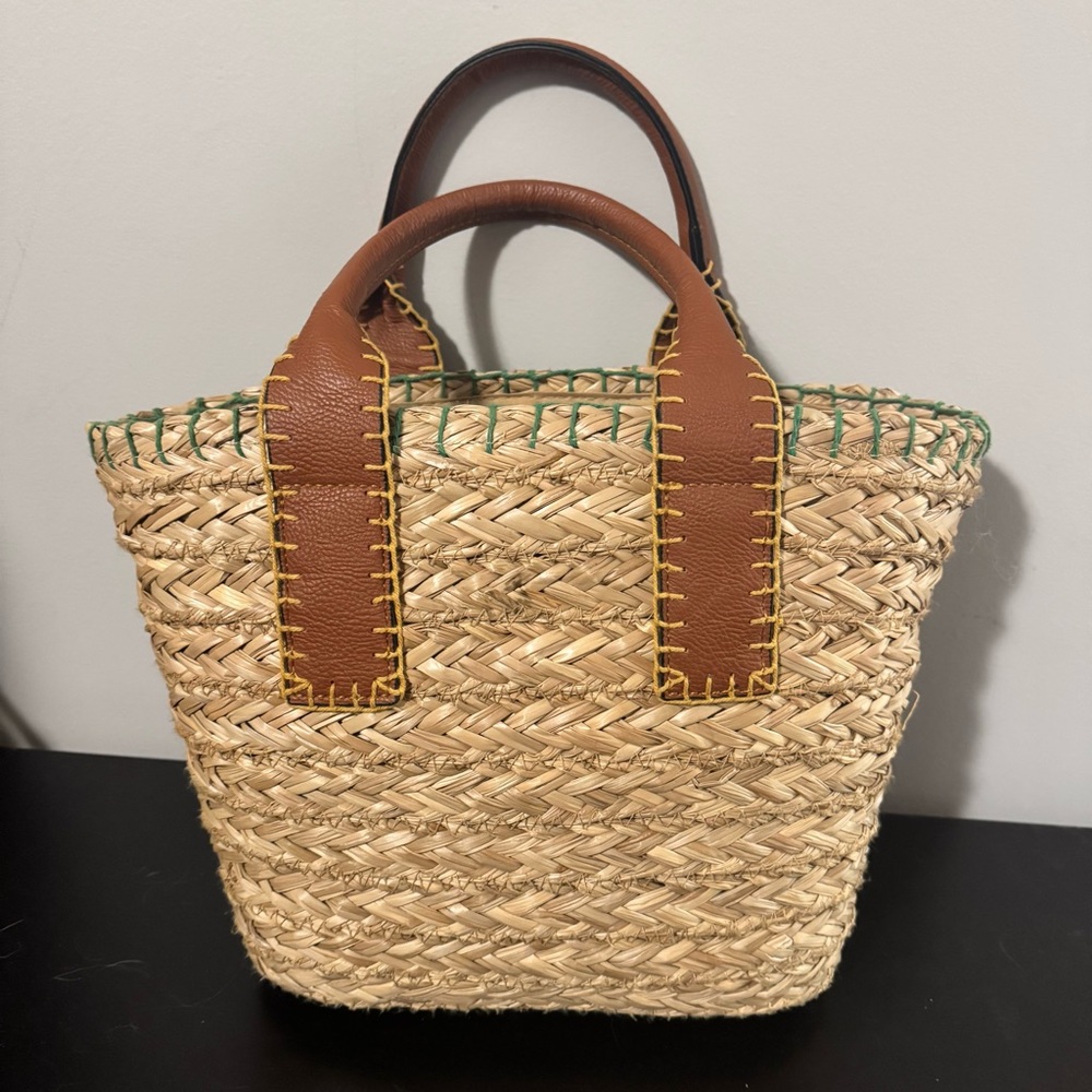 Universal Thread Straw Mini Tote - image 3